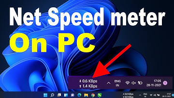 How To Show Internet Speed Meter In Taskbar In Windows 7/8/8.1/10/11 | Net Speed meter in windows