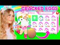 HATCHING *CRACKED EGGS* To Get MEGA NEON UNICORNS In Adopt Me! (Roblox)