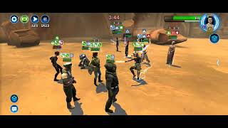 GA 5v5 Leia Organa with Raddus vs Rey with Ben Solo and Ahsoka Tano(Fulcrum) with her datacron
