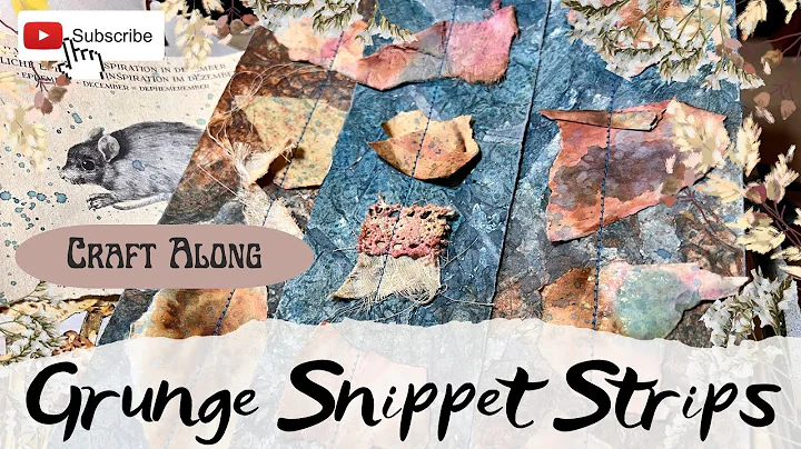 Dephemerember 20 Grunge / Snippet Strips - Junk Journal ephemera - Marianne North Story