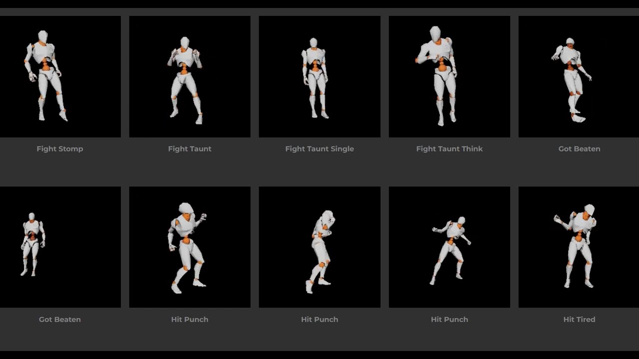 Fight Animation Mocap Pack (10 Animations)