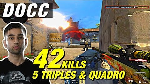 D0cC inferno faceit game (42 kills) 5 Triples! CSGO D0cC POV