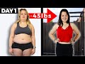 She transformed her body and lost 20kg in 150 days! (-45lbs)