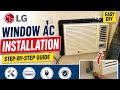 LG Window AC Installation ✅Aaj humne grill cutting karke LG Window AC ki perfect fitting #youtube