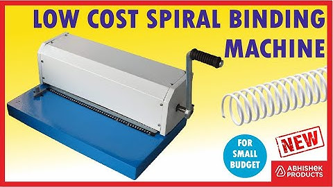 📒 Demo van een voordelige spiraalbindmachine, kunststof plaat, spiraalringen | Nu kopen