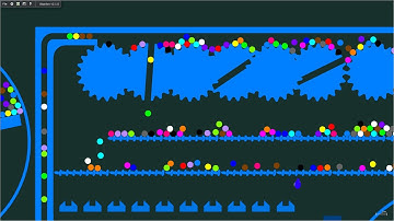 MARBLE TRANSPORTER! Make it to the end FIRST!! Marble Race【 Algodoo 】