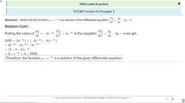 Differential Equation NCERT Section 9.3 Exercise... #SATHEE_ENGG #swayamprabha #engineeringexams