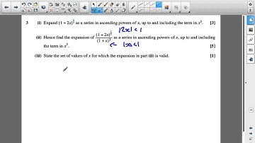 OCR C4 Jan 2009 q3iii - A2 Maths - Binomial Expansion