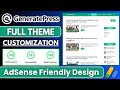 How to customize generatepress theme  generatepress full theme customization 2024