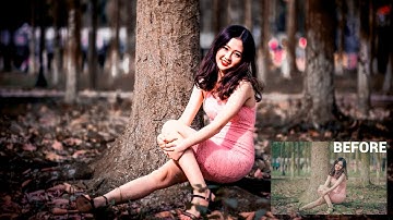 Photoshop CC 2018 Tutorial - Outdoor Portrait Editing With Camera Raw Filter