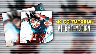 How To Make 4k Anime CC In Alight Motion ✨ || screenshot 3