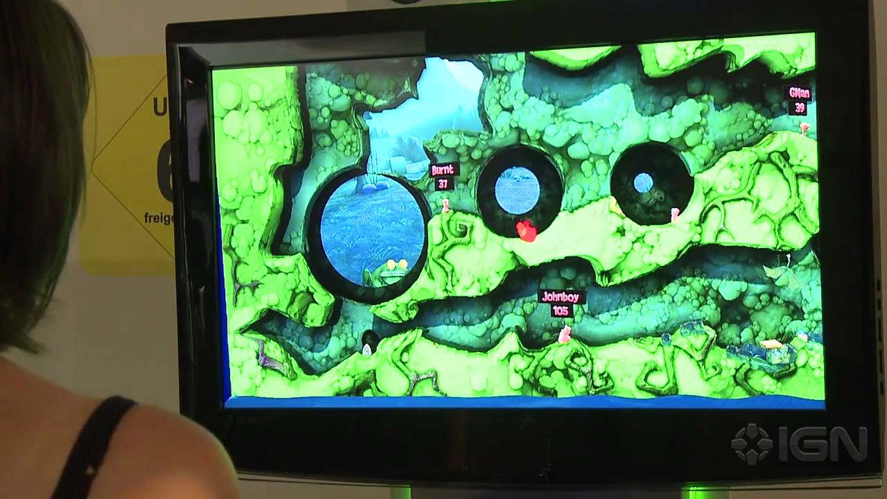 Worms Revolution Gameplay- Gamescom 2012