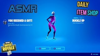 ASMR | Fortnite NEW Buckle Up Emote! Daily Item Shop Update 🎮🎧 Relaxing Whispering 😴💤 screenshot 5