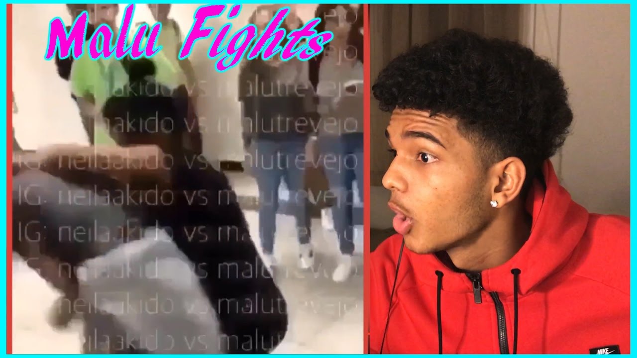 IS THIS FAKE !? MALU TREVEJO FIGHTS IN SCHOOL REACTION!!! YouTube