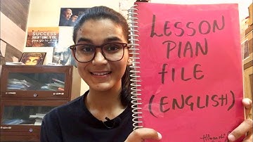 OVERVIEW OF A LESSON PLAN FOR D.EL.ED (DELHI DIET)