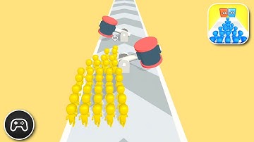 Color Run Crowd - Gameplay Walkthrough Part 14 - Survival Game Levels 63-67 (iOS, Android)