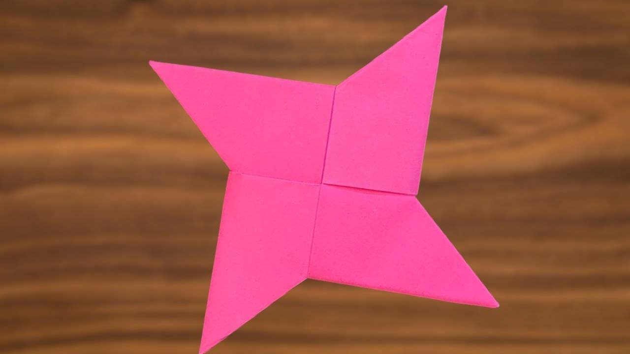 How to Make a Paper Shuriken That Flies - YouTube