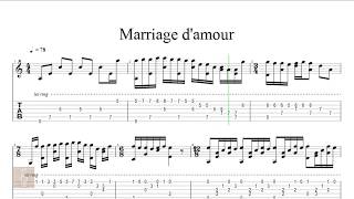 Miniatura del video "Mariage D'amour - Tab guitar solo"