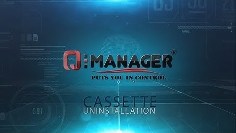 Q-Manager® Retractable Belt Post- Cassette Uninstallation