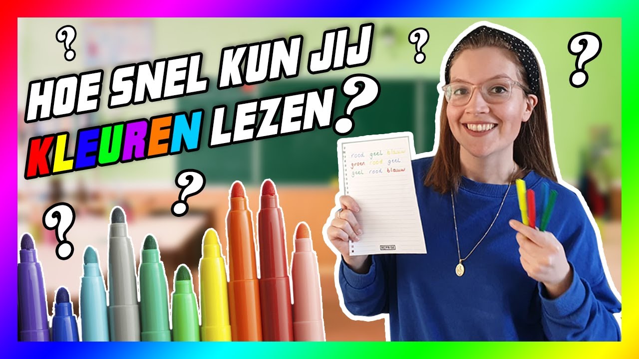 🌈 Proefje! Je hersenen voor de gek houden met kleuren 🌈 - YouTube
