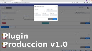 Plugin Produccion para FacturaScripts