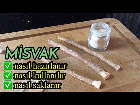 Misvak nasıl hazırlanır, misvak kullanımı ve saklanması / How to prepare miswak, use of miswak