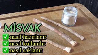 Misvak nasıl hazırlanır, misvak kullanımı ve saklanması / How to prepare miswak, use of miswak Resimi