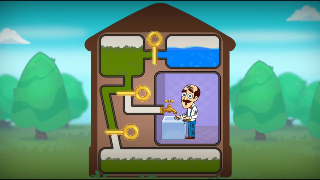 Homescapes Mini Game Save Austin Pull The Pin Android/iOS Part. 2