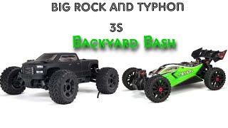 Arrma Big Rock Crew Cab And Typhon 3S Backyard Bash