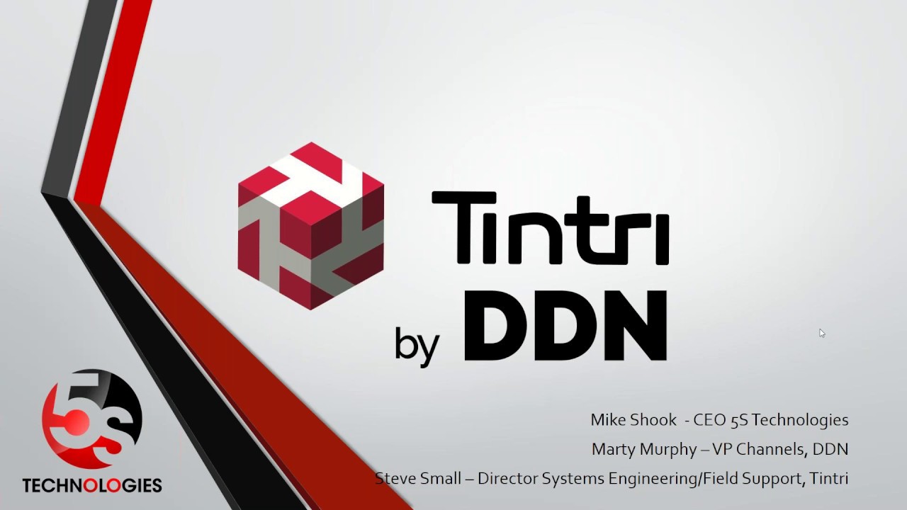 Tintri As Part Of DDN Storage Webinar September 2018 YouTube