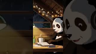 Cozy Attic Lofi 🐼🌧️ Chill Anime Beats for Study, Relax &amp; Sleep | Panda Chill Vibes #lofi #shorts #si