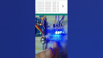 Potenciometro para velocidad y Pulsador para dirección #arduino #led #electronica