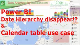 Power BI Date Hierarchy disappear! & Calendar table for optimal data model
