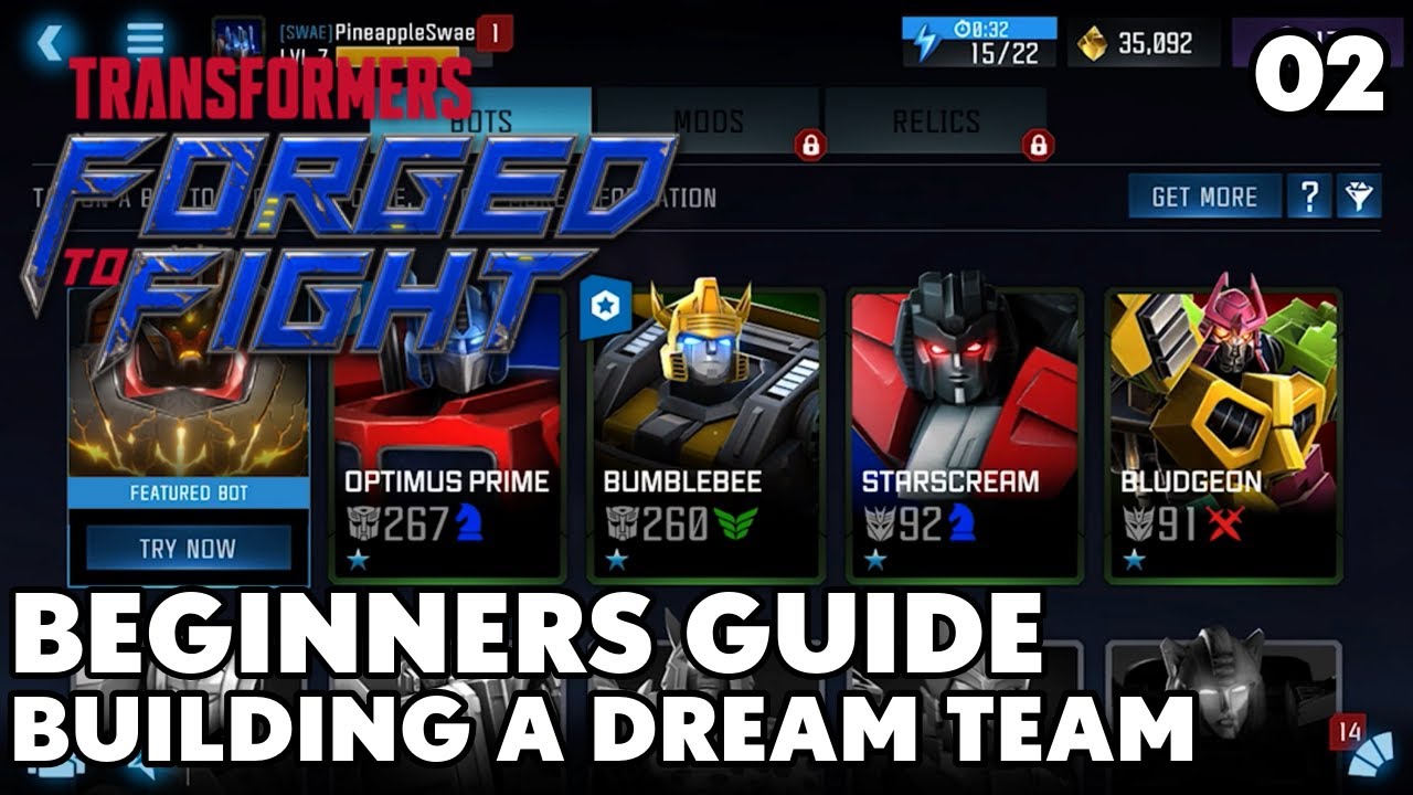 Transformers Forged to Fight Beginners Guide - Building a Dream Team...