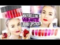 Maybelline Vivid Matte Liquid Lipstick Swatches for Pale Skin