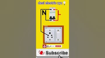 1MCB 1 Socket 1 Switch Connection| MCB Connection Switch board|1 #mcb #socket #switc #connection