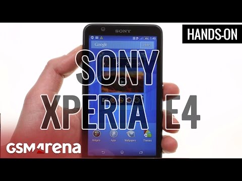 Sony Xperia E4 hands-on