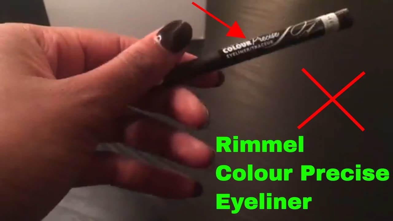 How To Use Rimmel Colour Precise Eyeliner - YouTube