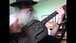 Slide Guitar Blues Lesson in Open G Tuning Guitar Lesson -. Mannish Boy On My National Steel NPB12! chords