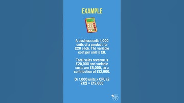 Breakeven Analysis | Contribution | 60 Second Business