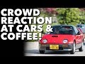 People react to my tiny car at Cars & Coffee