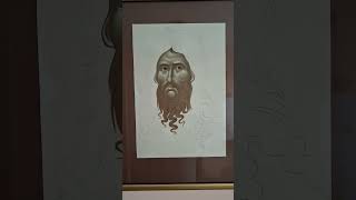SVETI JOVAN KRSTITELJ - skica za ikonu