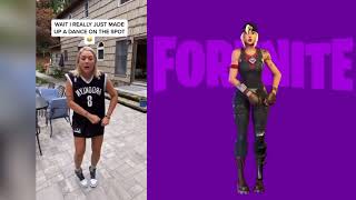 New Fortnite Tik Tok Chicken Wing Chick Wing Emote!... Original Dance Side by Side Comparison ! Resimi