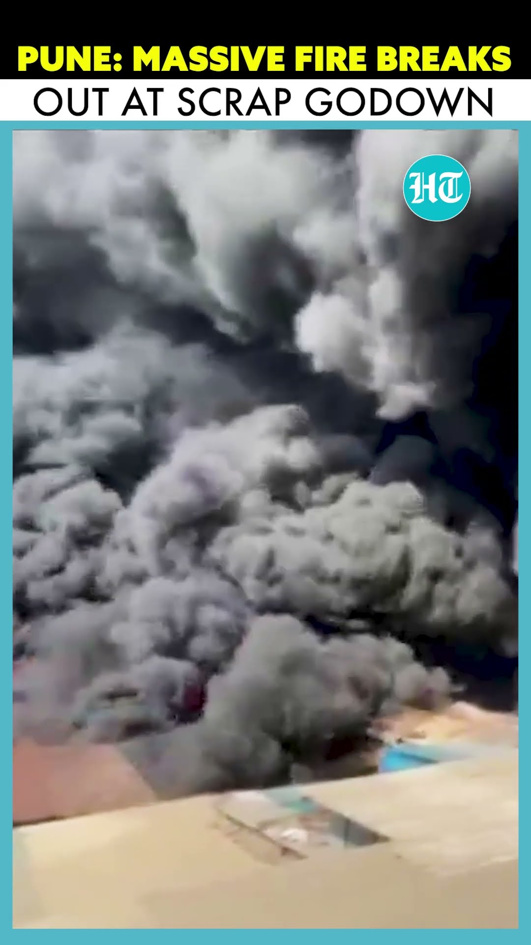 Pune: Massive Fire Engulfs Scrap Godown In Pimpri Chinchwad #shorts