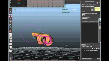 Maya hand modeling tutorial #11 - Hand grab: complex Trax animation