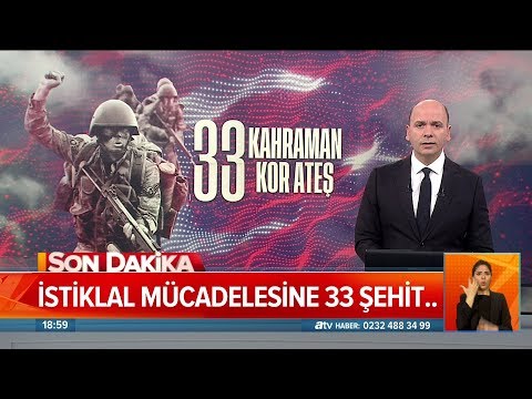 İstiklal mücadelesinde 33 şehit.... - Atv Haber 28 Şubat 2020