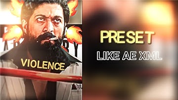 KGF2 preset like after effect (xml🤑👀🔥)