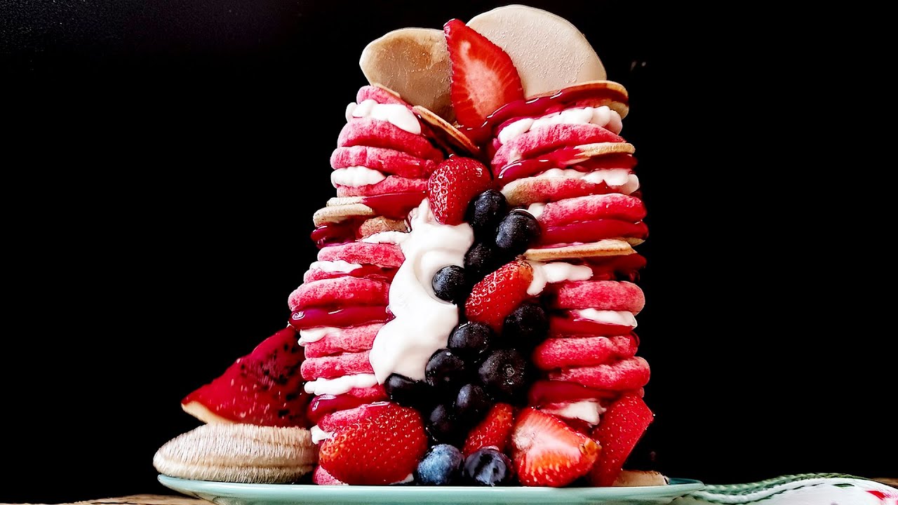 Surprise Inside Pancake Stack | Breakfast Ideas | Nyam Nyam - YouTube