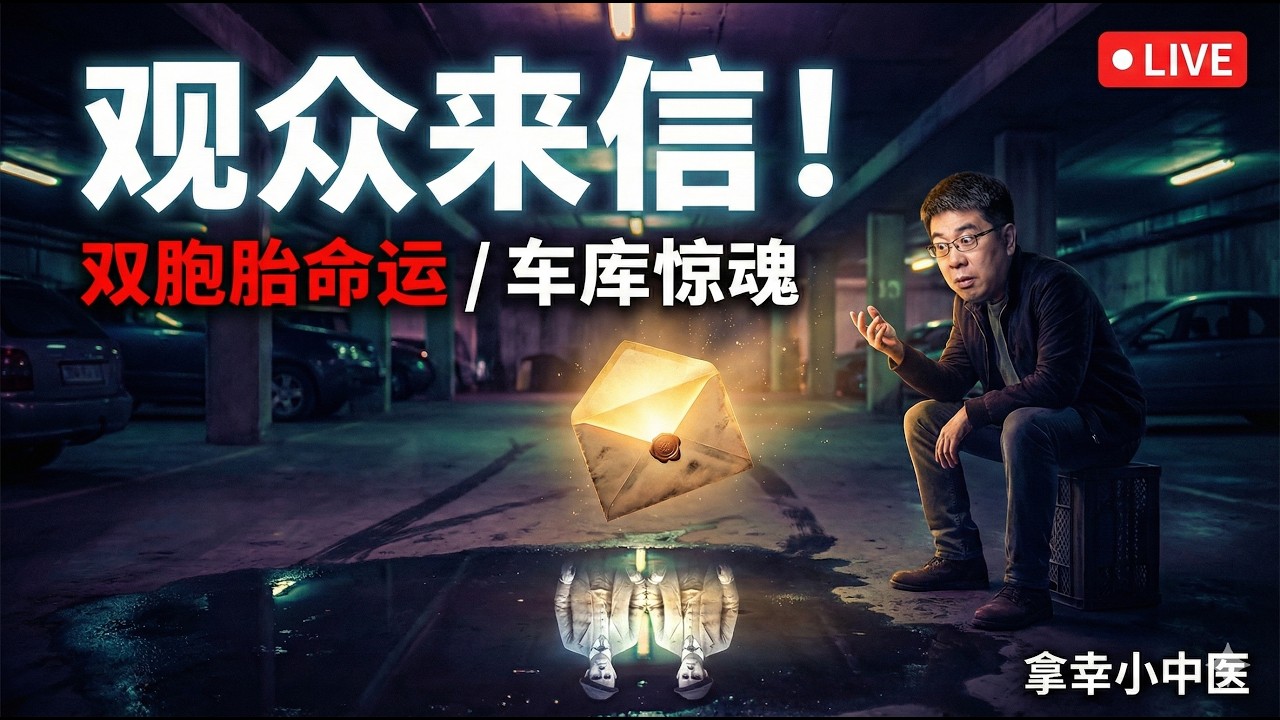 🔴 观众来信！车库惊魂与双胞胎命运差异 | 遇到灵异事件如何用中医一招自护？| 16岁零基础怎么学中医？2026.2.25直播回放