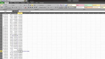Finance with Excel: Two Axis Stock Price and Volatility Graph